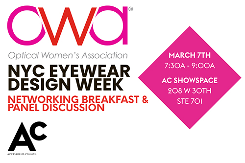 OWA Networking Breakfast & Panel Discussion at NYC Eyewear Design Week