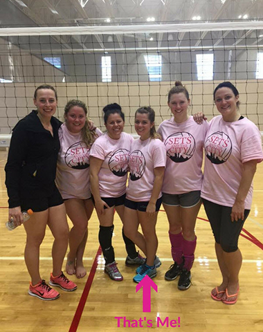 Janelle and Volleyball Team